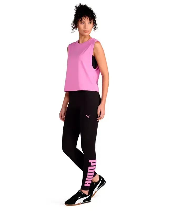 Women's Athletic Graphic Full-Length Leggings - Puma Black-mauve Pop - PUMA