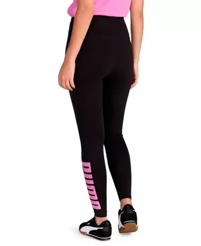 Women's Athletic Graphic Full-Length Leggings - Puma Black-mauve Pop - 4