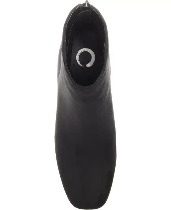 Women's Audrina Stacked Heel Dress Booties - Black - 4