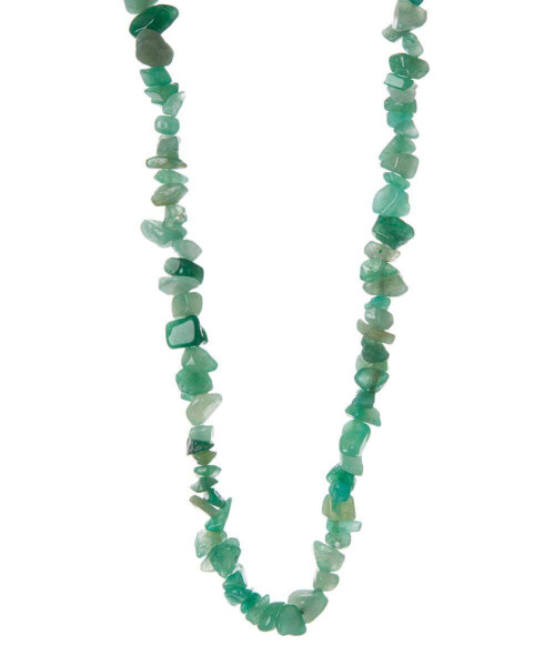 Women's Aventurine Natural Stone Necklace, Both Long and Short, Gift Box Included - 6