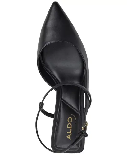 Women's Axelle Asymmetric d'Orsay Pumps-Black - 4