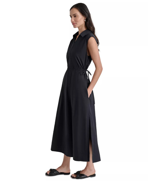 Women's Back-Cut-Out Sleeveless Maxi Dress Black - 3