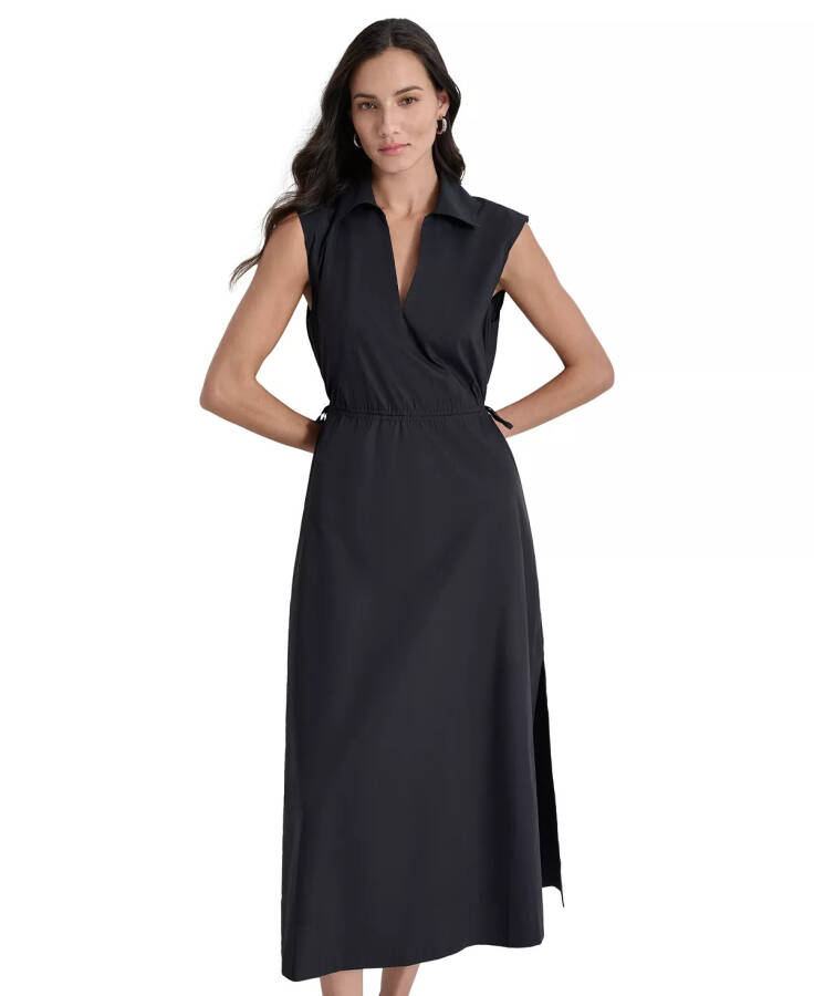 Women's Back-Cut-Out Sleeveless Maxi Dress Black - 4