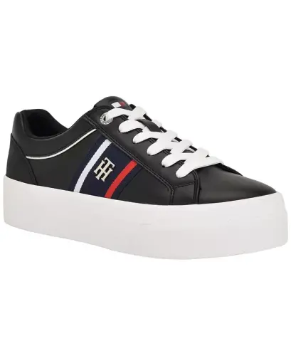 Women's Badria Logo Platform Sneakers - Black - 1