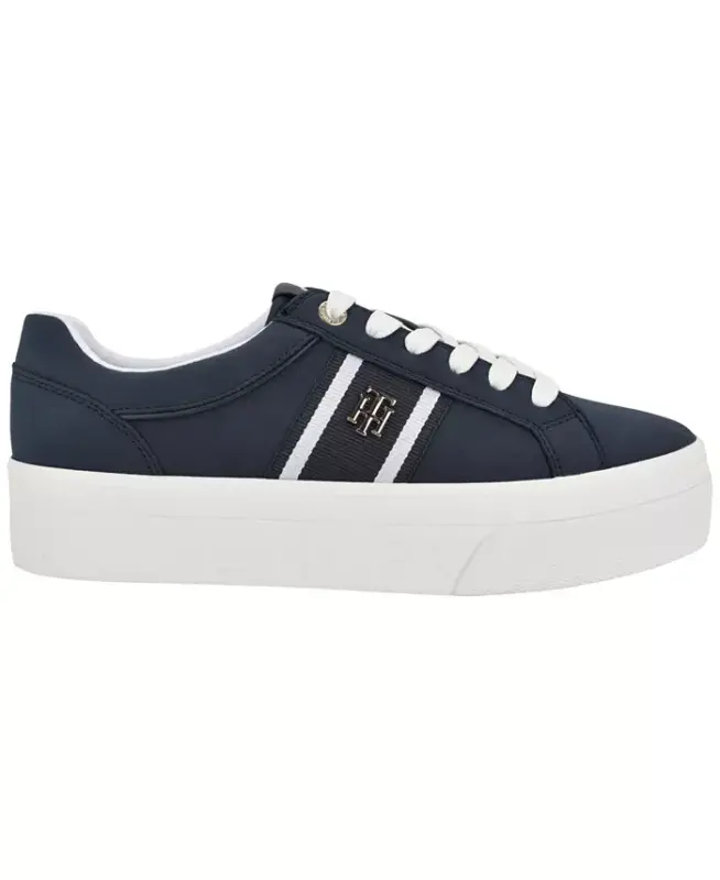 Women's Badria Logo Platform Sneakers - Dark Blue/White - 2