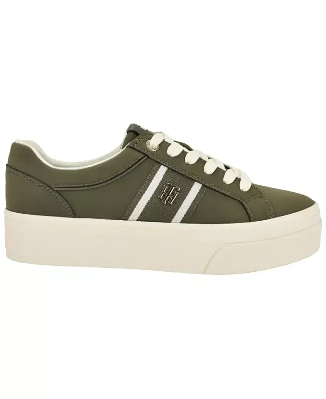 Women's Badria Logo Platform Sneakers - Green - 2
