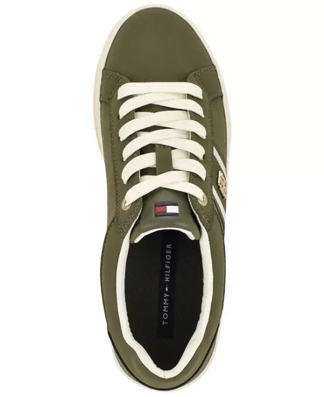 Women's Badria Logo Platform Sneakers - Green - 4