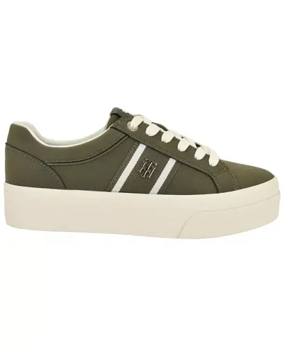Women's Badria Logo Platform Sneakers - Green - TOMMY HILFIGER (1)
