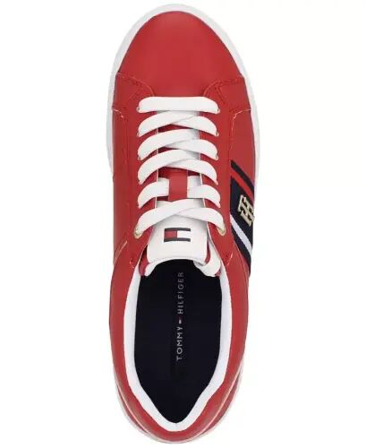 Women's Badria Logo Platform Sneakers - Red - 4