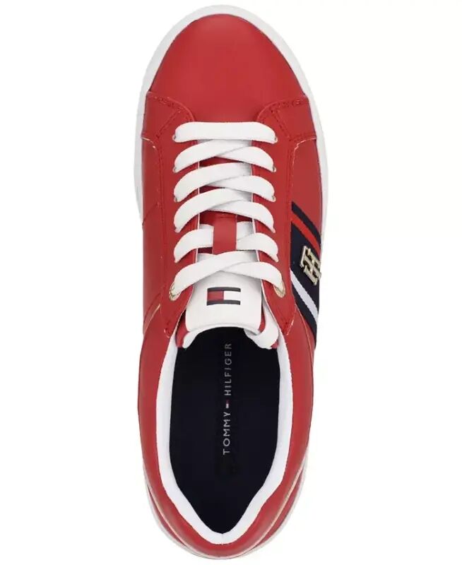 Women's Badria Logo Platform Sneakers - Red - 4