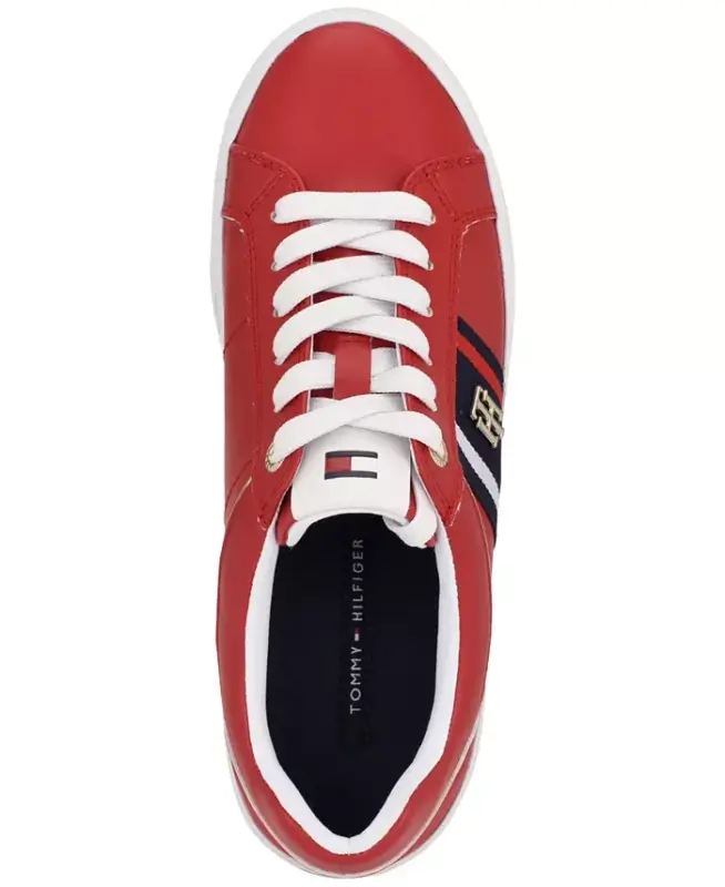 Women's Badria Logo Platform Sneakers - Red - 4