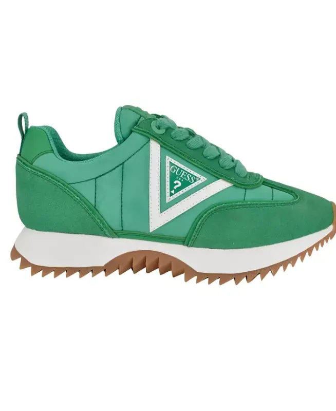 Women's Bail Logo Retro Jogger Sneakers-Green - 2