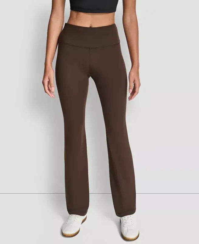 Women's Balance Compression High-Waist Flared Leggings - Espresso - 1