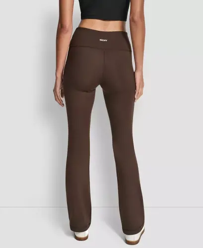 Women's Balance Compression High-Waist Flared Leggings - Espresso - 4