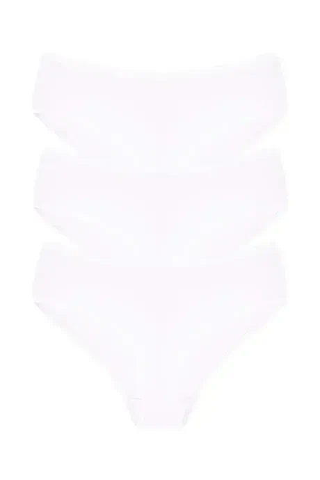 Women's Bamboo Panties White 3-Pack Extra Soft and Flexible, Breathable Fabric - 1