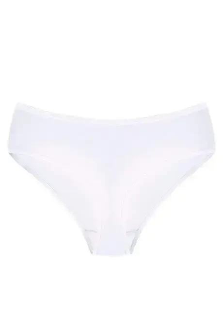 Women's Bamboo Panties White 3-Pack Extra Soft and Flexible, Breathable Fabric - 4