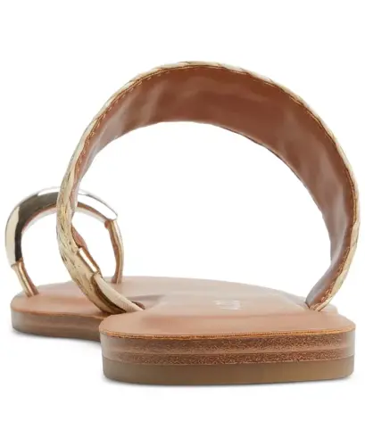 Women's Beachwalk Toe Loop Flat Sandals-Gold - 4