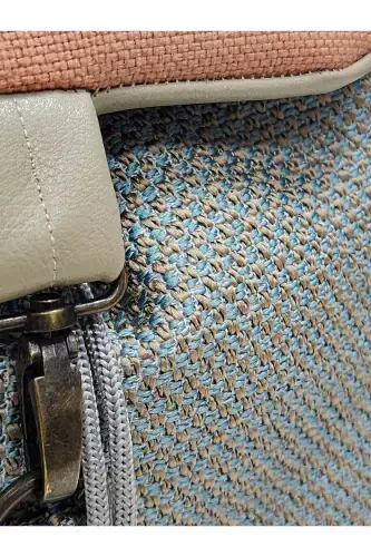 Women's Beige Pink Handmade Backpack-BeigePink - AYŞE TEYZE'NIN ÇANTALARI (1)