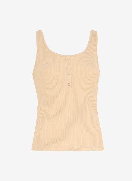 Women's Beige Tank Top - 7