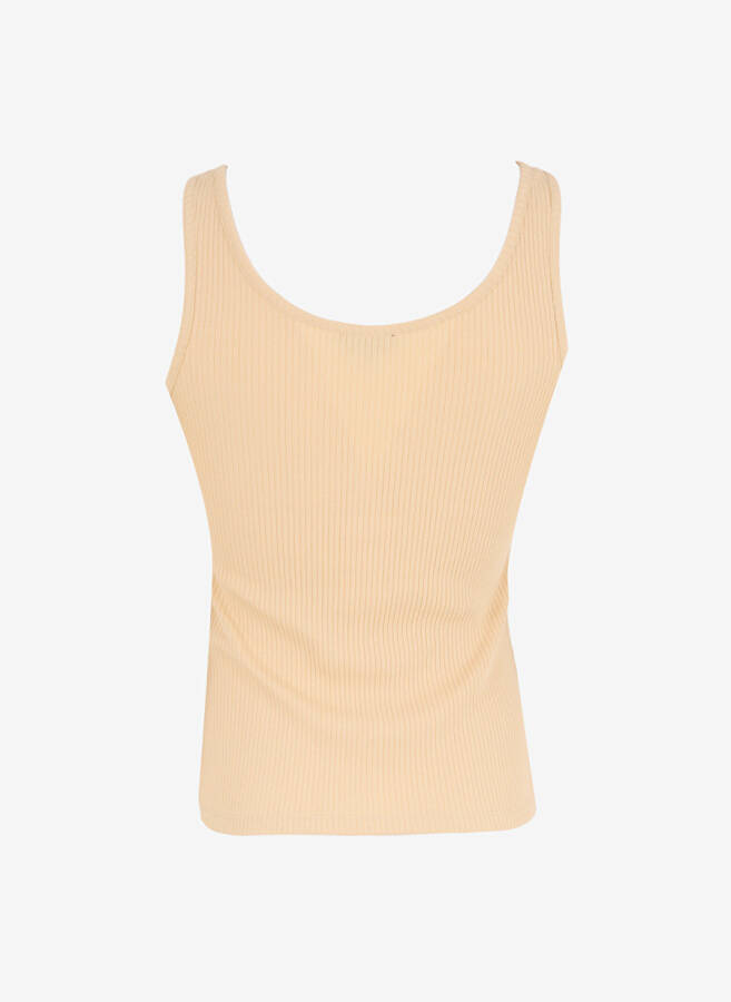 Women's Beige Tank Top - 8