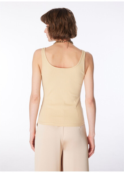 Women's Beige Tank Top - 12