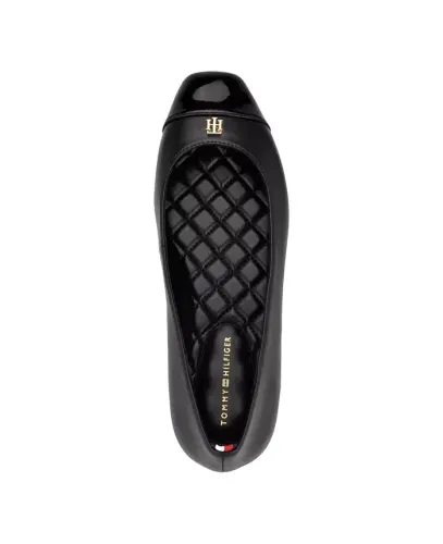 Women's Bekim Cap Toe Ballet Flats-Black - 4