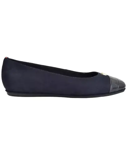 Women's Bekim Cap Toe Ballet Flats - Dark Blue Croco - TOMMY HILFIGER (1)
