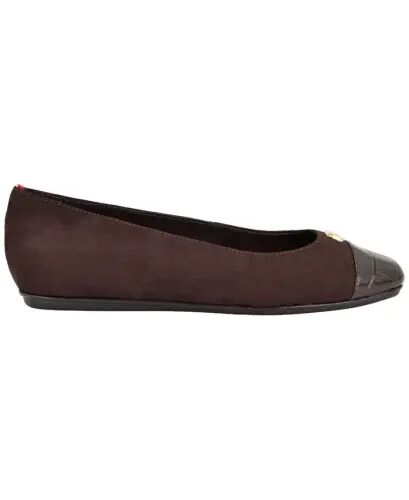 Women's Bekim Cap Toe Ballet Flats - Dark Brown Croco - TOMMY HILFIGER (1)