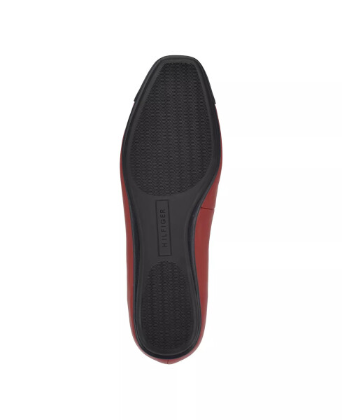 Women's Bekim Cap Toe Ballet Flats Dark Red/Black - 5