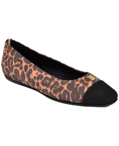 Women's Bekim Cap Toe Ballet Flats - Light Brown Leopard Multi - 1