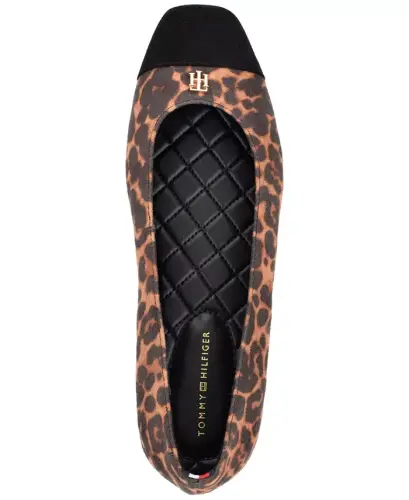 Women's Bekim Cap Toe Ballet Flats - Light Brown Leopard Multi - 4