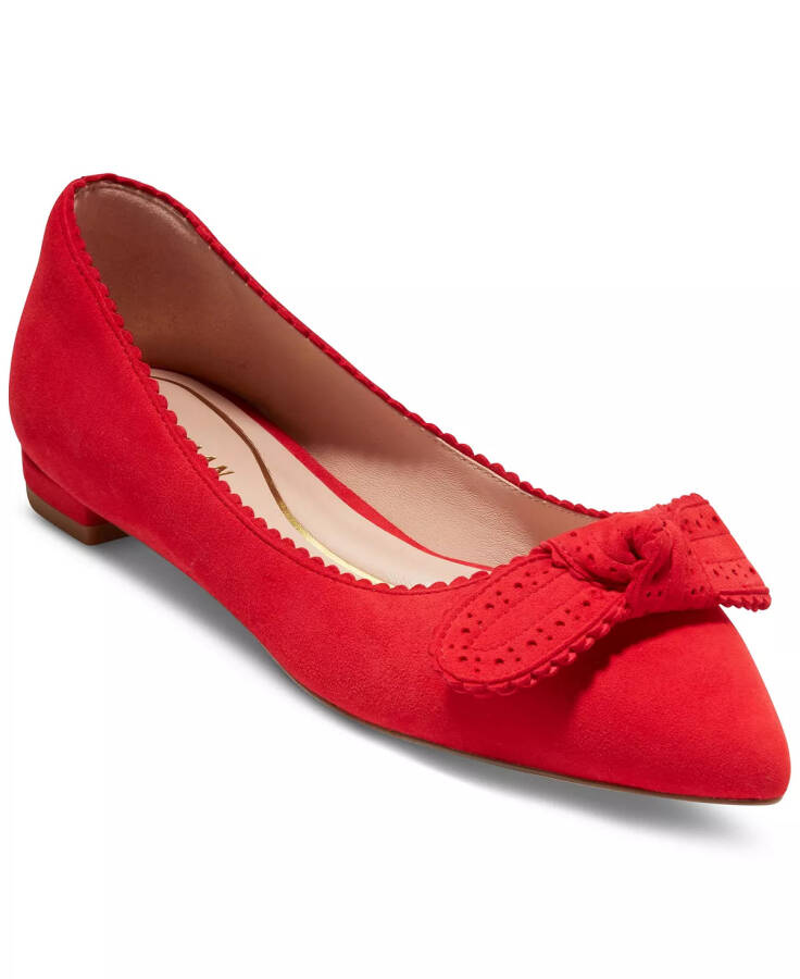 Women's Bellport Bow Skimmer Flats True Red - 1