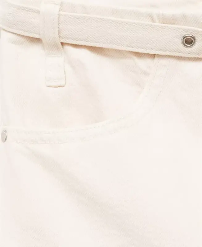 Women's Belt Wide Leg Jeans - 7