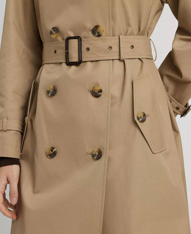 Women's Belted Maxi Trench Coat Sand - 3