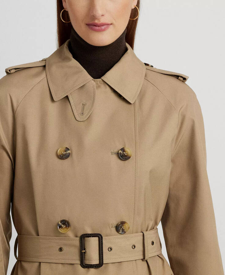 Women's Belted Maxi Trench Coat Sand - 4