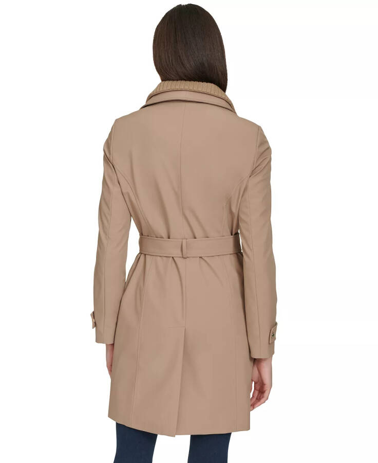 Women's Belted Wrap Coat Caramel - 2