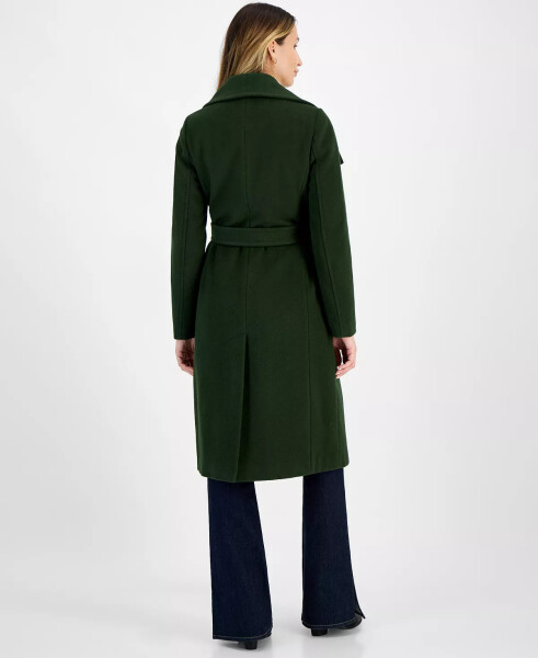 Women's Belted Wrap Coat Jade - 2