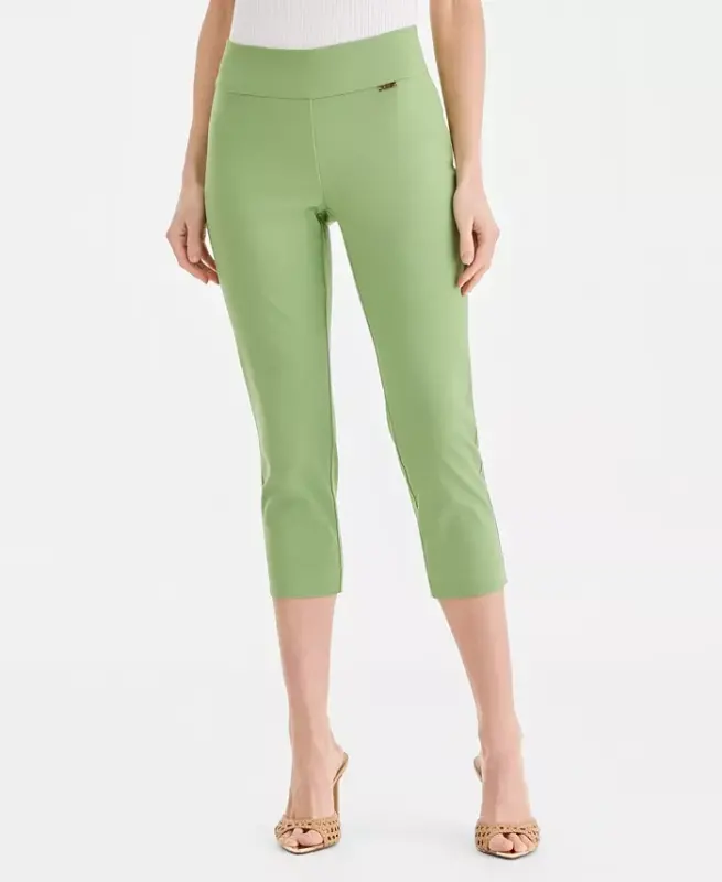 Women's Bengaline Pull-On Capri Pants, Created for Modazone - Sweet Pea - I.N.C. INTERNATIONAL CONCEPTS