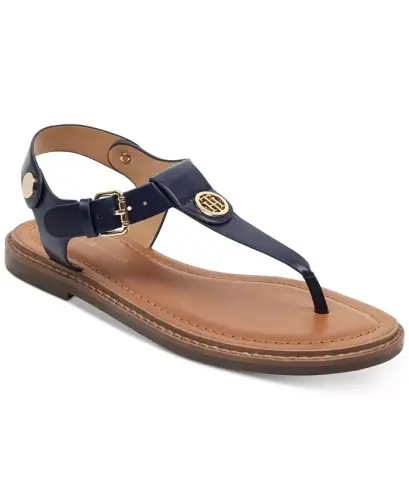 Women's Bennia Flat Thong Sandals - Dark Blue - 1