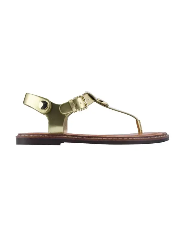 Women's Bennia Flat Thong Sandals - Gold-Tone - 2