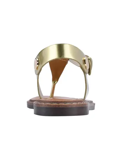 Women's Bennia Flat Thong Sandals - Gold-Tone - 3