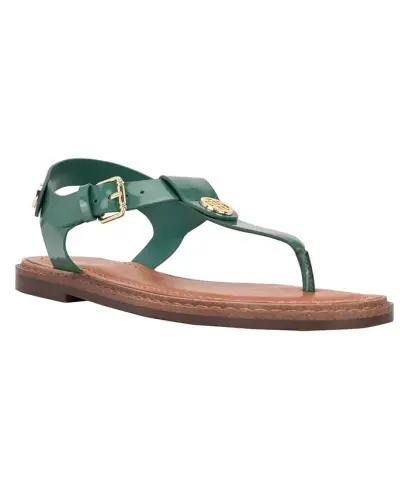 Women's Bennia Flat Thong Sandals - Green 