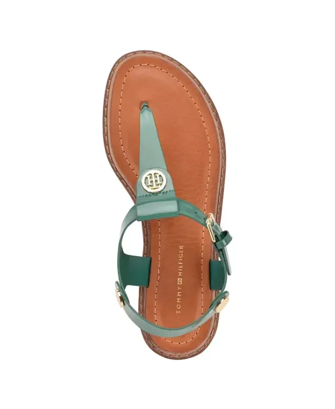 Women's Bennia Flat Thong Sandals - Green - 4