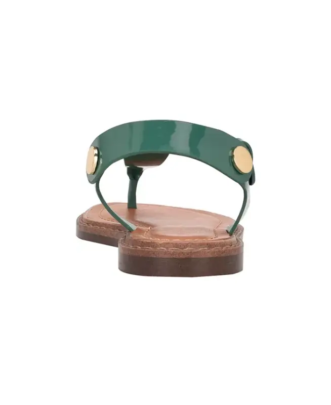 Women's Bennia Flat Thong Sandals - Green - 3