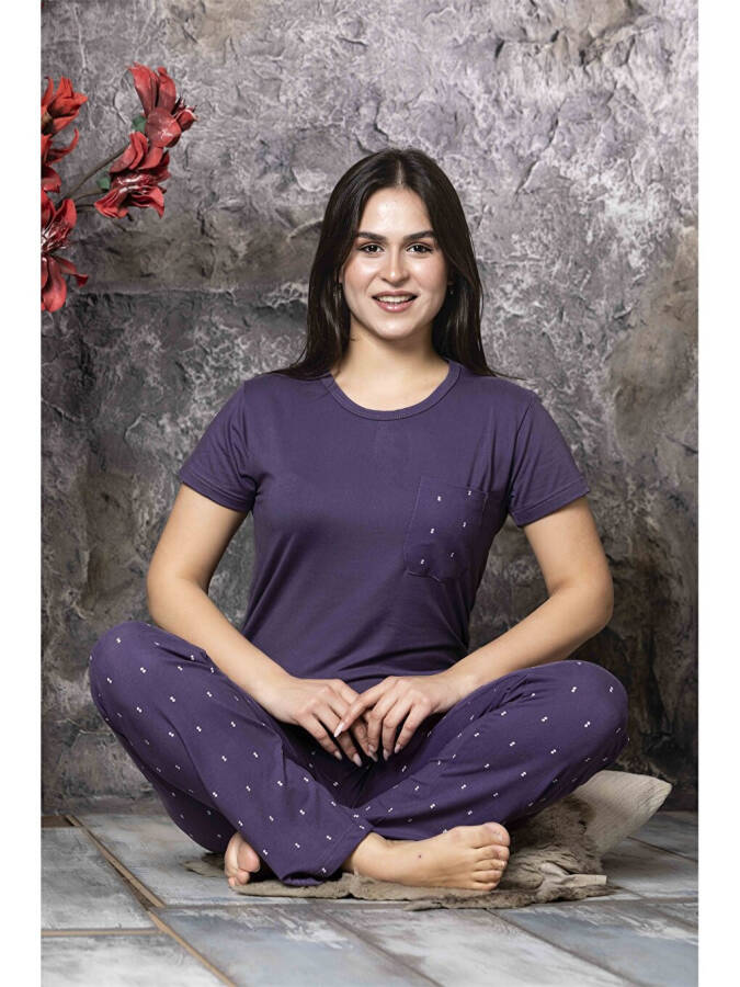 Women's Bicycle Collar Pajama Set - 7