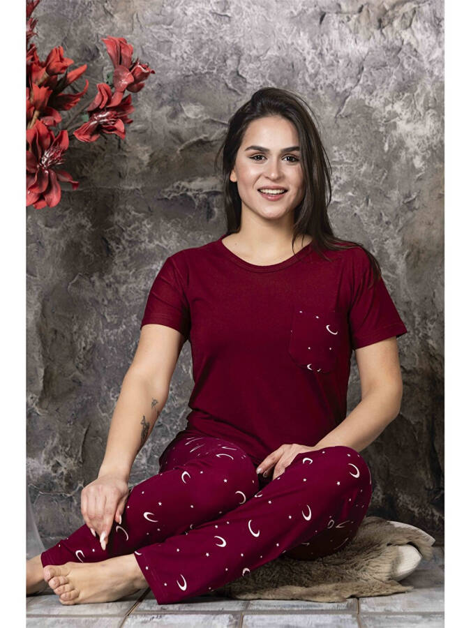 Women's Bicycle Neck Pajama Set - 6