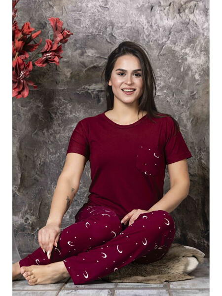 Women's Bicycle Neck Pajama Set - 2