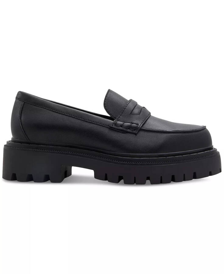 Women's Bigstrut Lug-Sole Loafers Black Smooth - 7