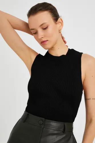 Women's Bike Collar Tank Top 2sak30003ht - KOTON (1)