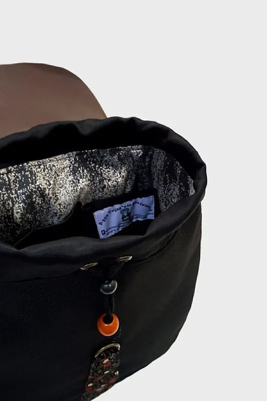 Women's Black Backpack-Black - 6